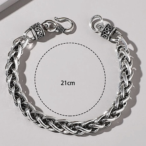 STAINLESS STEEL 10” BRAIDED BRACELET CUSTOMIZED BRACELET - Picture 11 of 14
